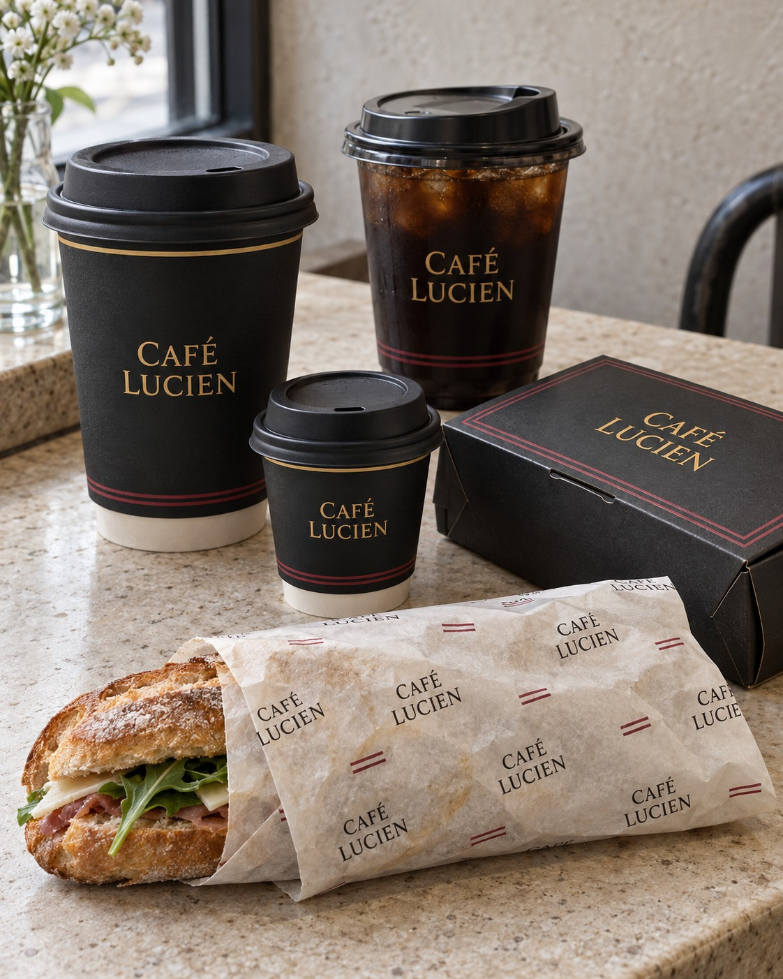 Café Lucien: Café packaging suite