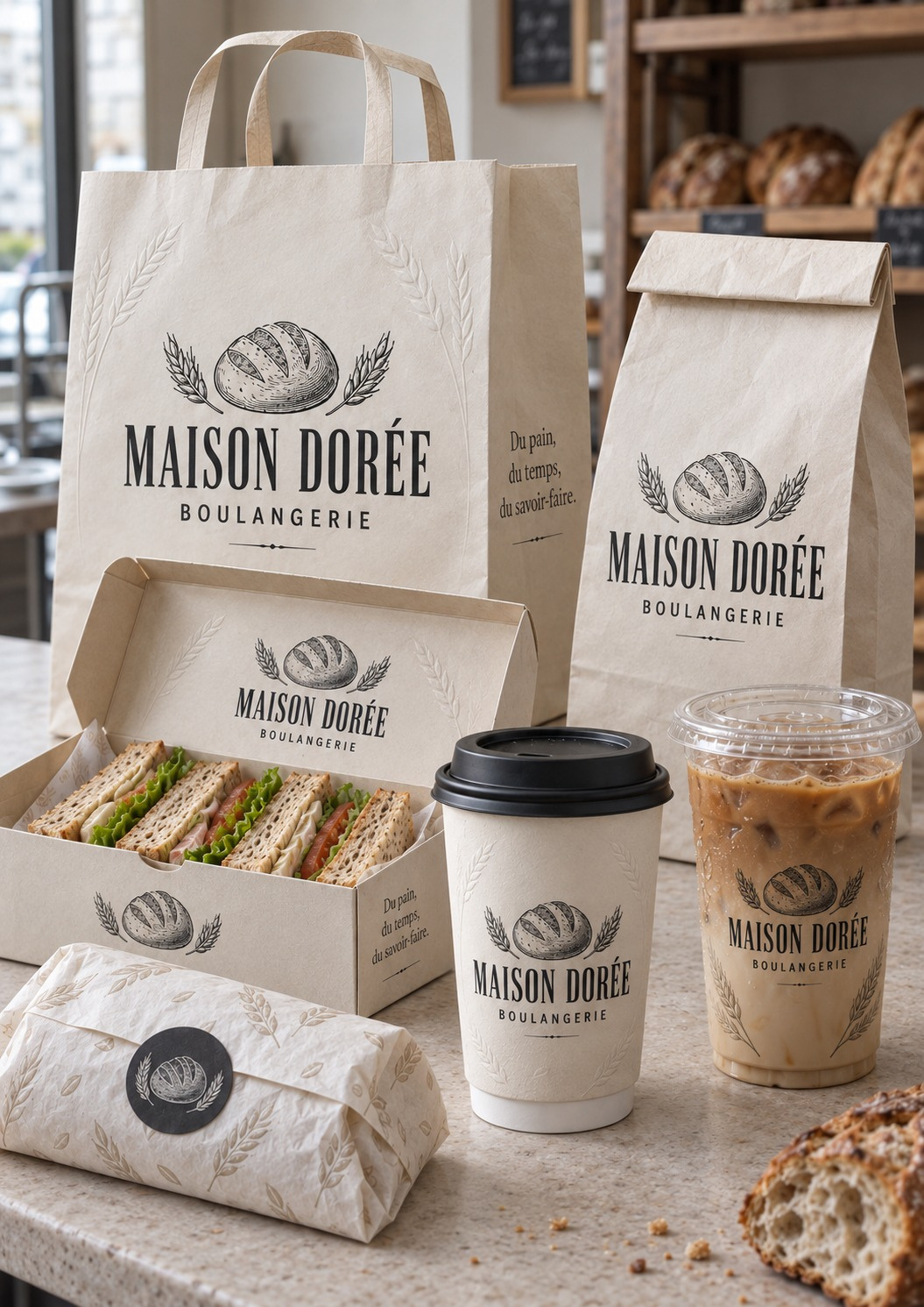 Maison Dorée: Boulangerie packaging