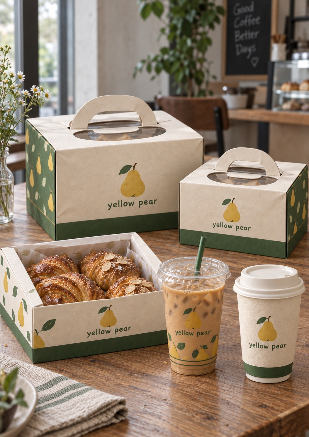 Yellow Pear: Bakery box system